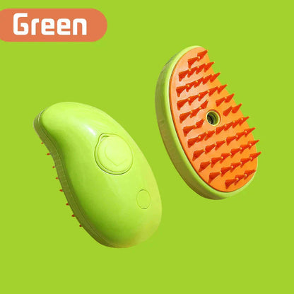 Electric Cat Steam Brush â€“ 3-In-1 Pet Grooming Comb with Water Spray for Cats and Dogs, USB Rechargeable