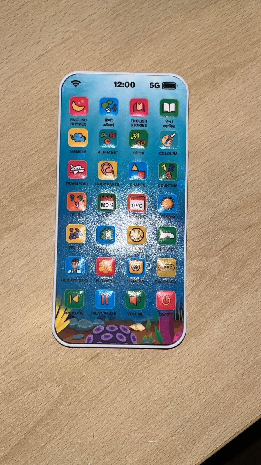 Eduphone 28 Educational Modes, Musical Educational Device with Rechargeable Battery Math, Words, Animals & More for Kids Learning
