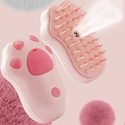 Electric Cat Steam Brush â€“ 3-In-1 Pet Grooming Comb with Water Spray for Cats and Dogs, USB Rechargeable